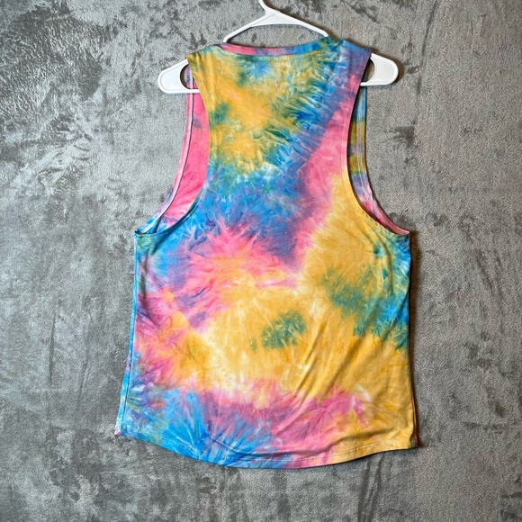 Zyia Rainbow Tie Dye Kettle Moon Muscle Tank‎ Top Women's size XXL - Picture 4 of 5